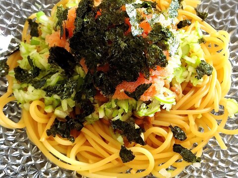 納豆明太子パスタ